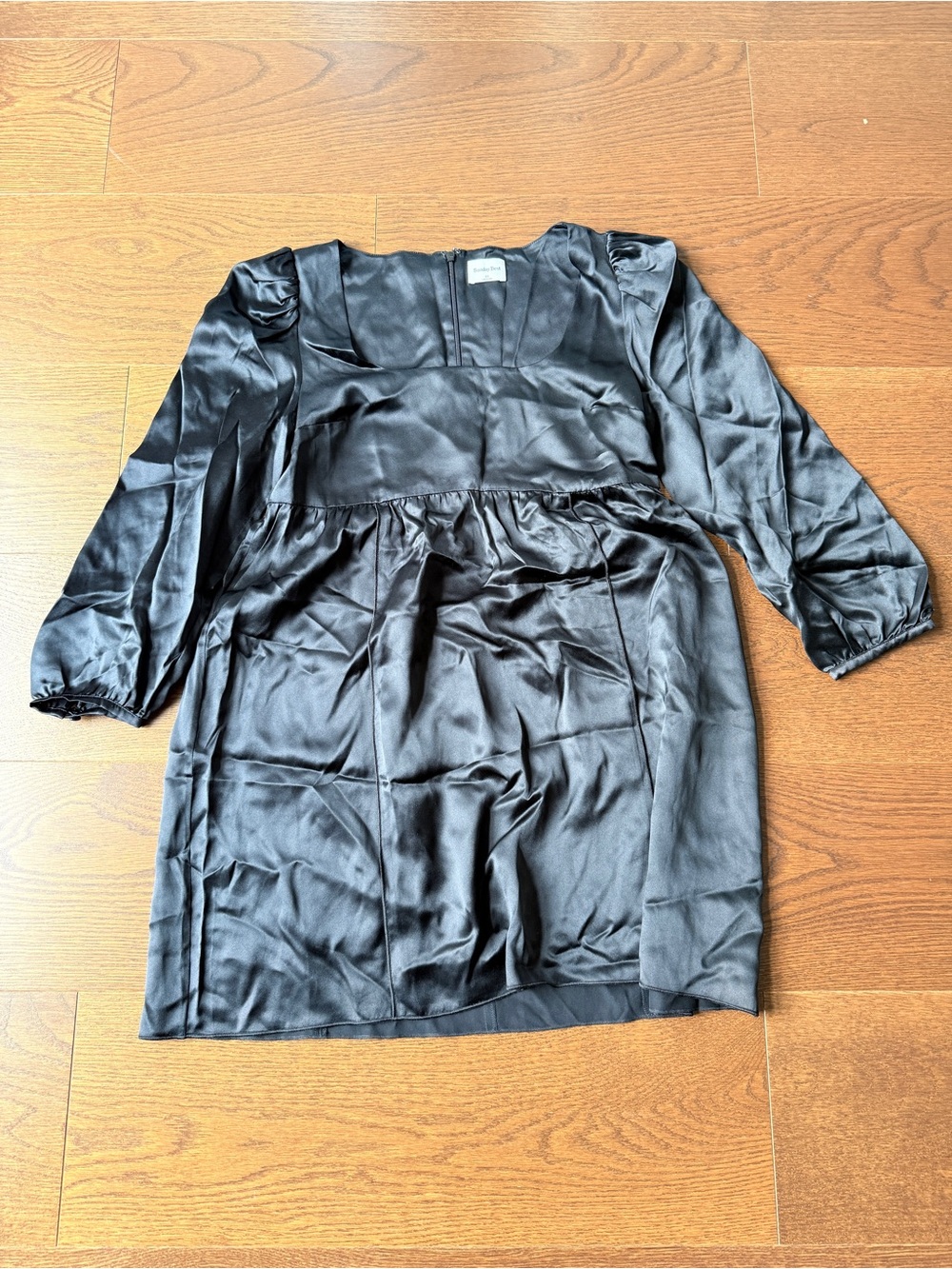 Sunday Best Black Silk Tunic Top